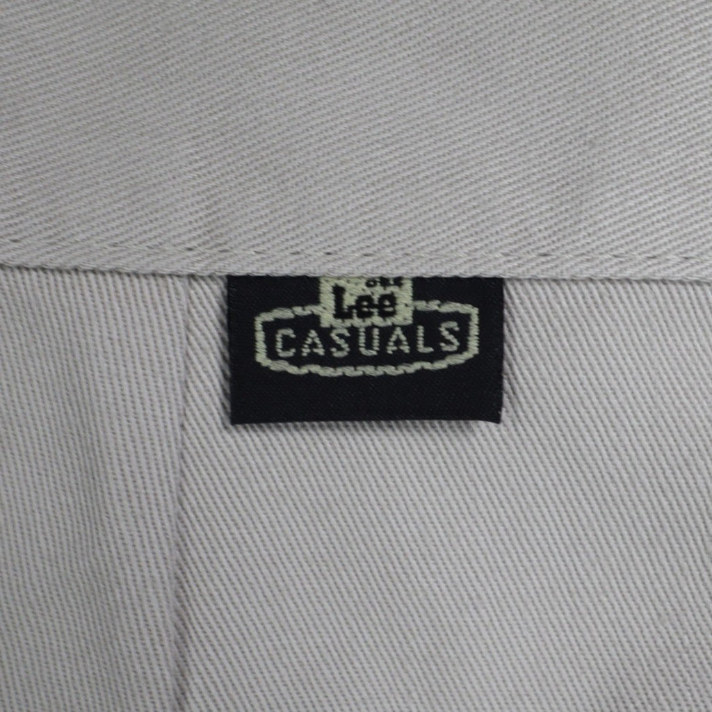 Lee Casuals Pants Womens 12 M Vintage 90s Khaki Cotton Double Pleat Relaxed Fit - take2supply
