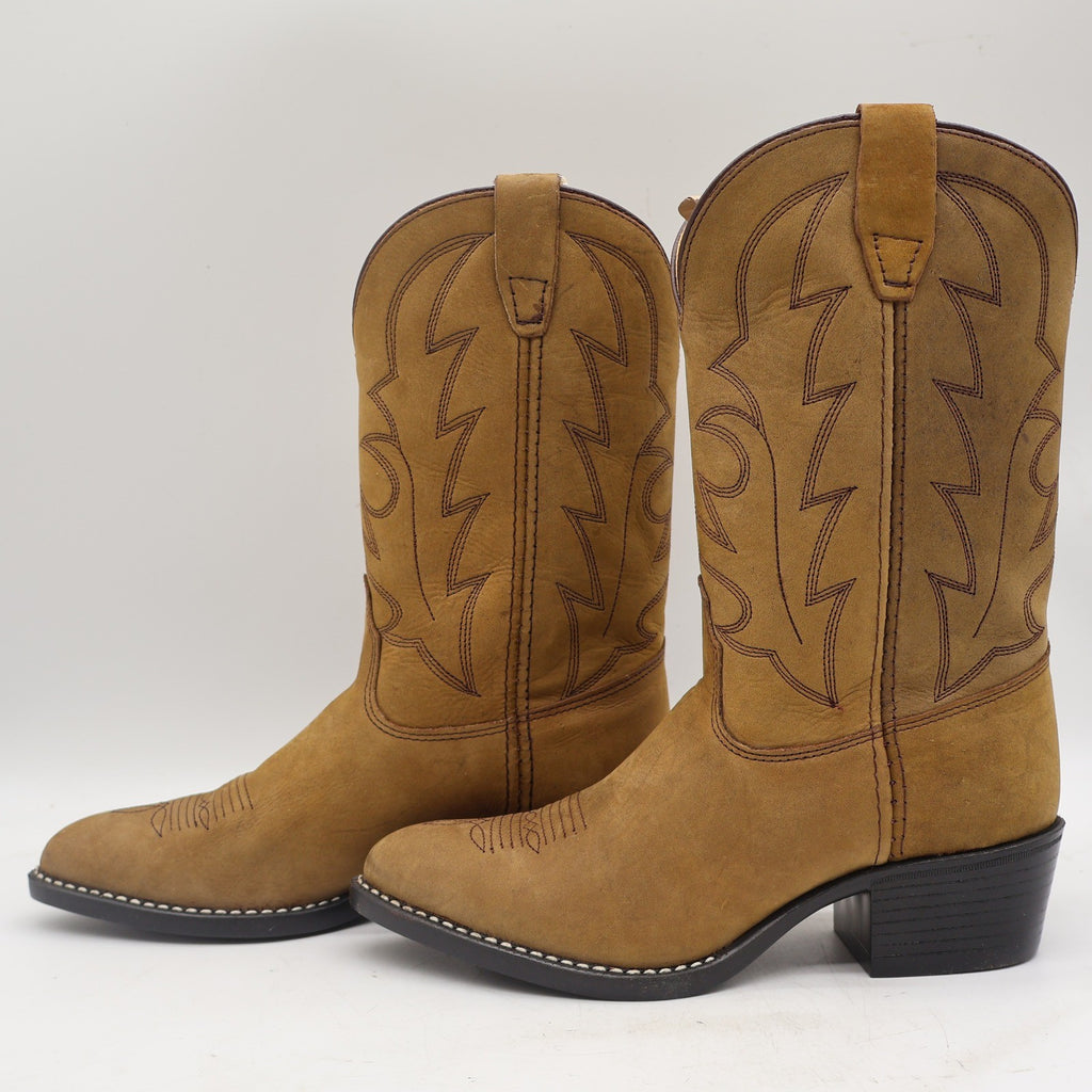 Laredo Western Boots Kids 4.5 D Vintage Tan Leather Deadstock 28-2240 - take2supply