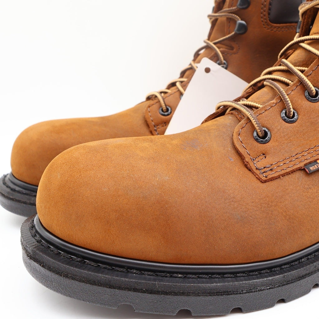 Worx 5606 Steel Toe Work Boots Mens 8.5 Brown Leather Waterproof NWT - take2supply