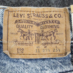 Levis 550 Jeans Boys 11 Slim Vintage 90s Light Acid Wash Denim Made in USA NWT - take2supply
