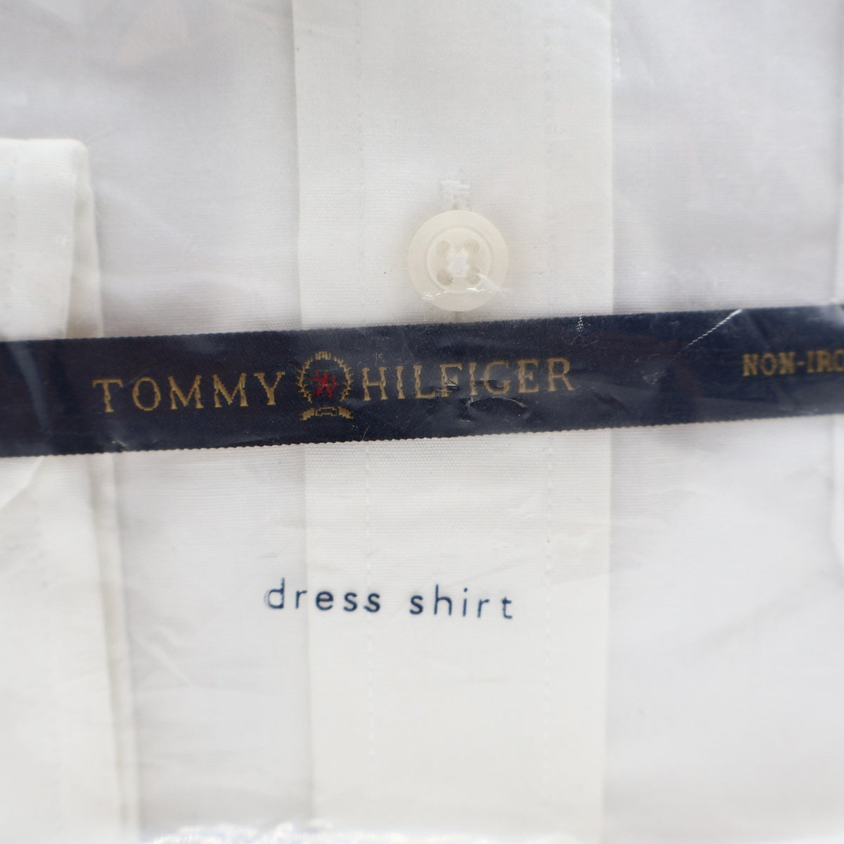 Tommy Hilfiger Dress Shirt Boys 7 White Cotton Non Iron Long Sleeve NWT Packaged - take2supply