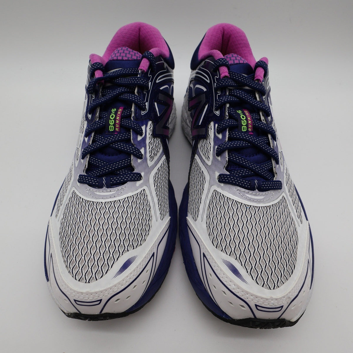 New Balance 860v6 Women's 9.5 Purple White Athletic Running Shoes - take2supply