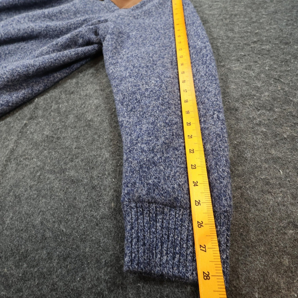 Duluth Trading Co Shetland Wool Windproof Zip Sweater Mens 2XL Blue Quilted - take2supply
