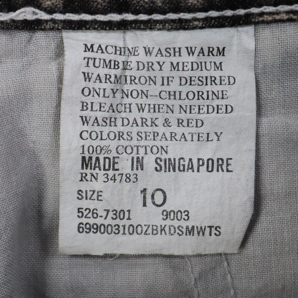 Lee Trekker Short Boys 10 Vintage 90s Cold Black Acid Wash Relaxed Fit Denim - take2supply