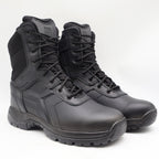 Battle Ops Tactical Boot Mens 10.5 Waterproof Side Zip Black Leather BOPS8001 - take2supply