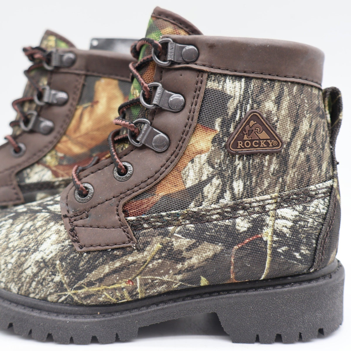 Rocky Bear Claw Boots Kids 10W Brown Camo Thinsulate Hunting Outdoor FQ0003410 - take2supply