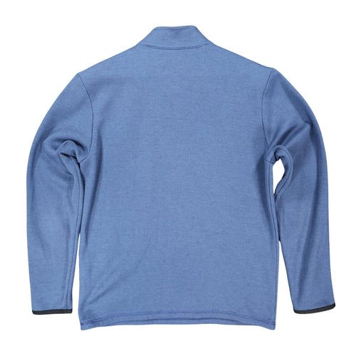 Adidas Quarter Zip Pullover Mens Medium Blue Excellent Textured Chest Pocket - take2supply
