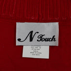 N Touch Cardigan Womens Small Red Sequin Trim Open Front Holiday Sweater NEW - take2supply