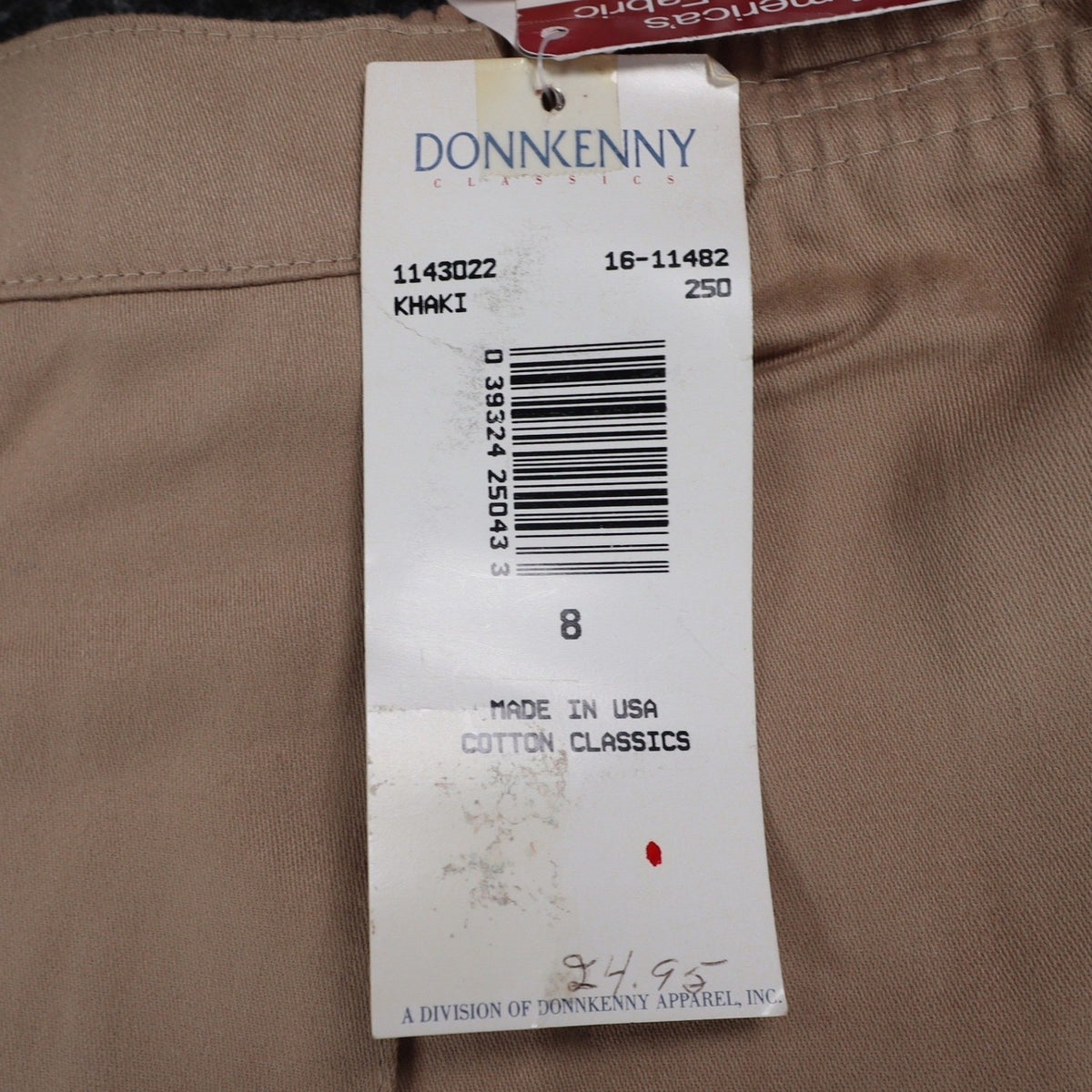 Donnkenny Classics Skort Women 8 Vintage 90s Khaki Cotton Wrap Front Made in USA - take2supply