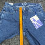 Wrangler Y2K Cowboy Cut Boot Cut Jeans Womens 7/8x32 Blue Denim NWT - take2supply