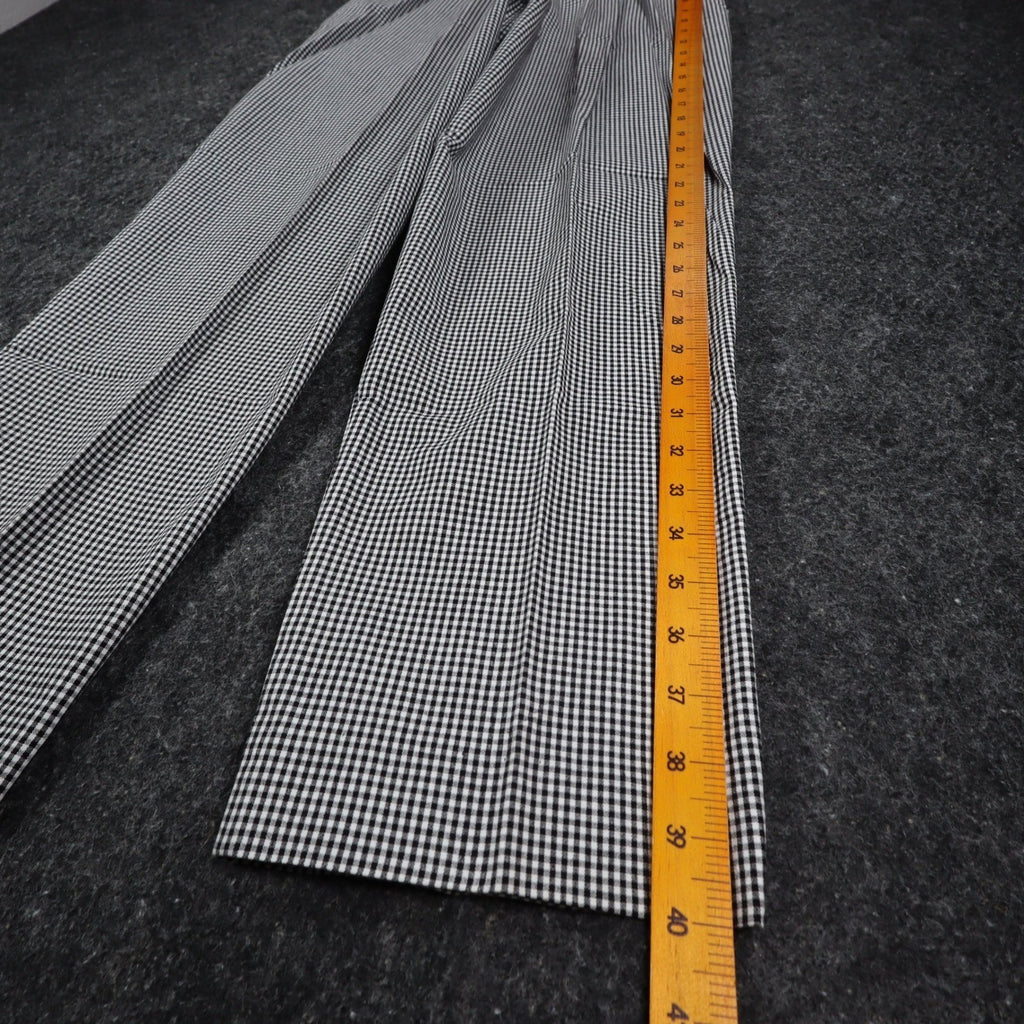 Southern Lady Gingham Pants Womens 10 Black White Stretch Straight Leg New C858 - take2supply