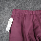 Lucia Dress Pants Womens 10 Burgundy Falling Leaves Crepe Lined High Rise New - take2supply