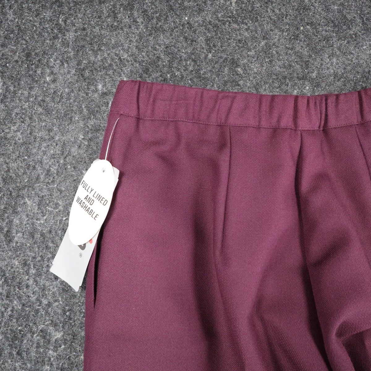 Lucia Dress Pants Womens 10 Burgundy Falling Leaves Crepe Lined High Rise New - take2supply