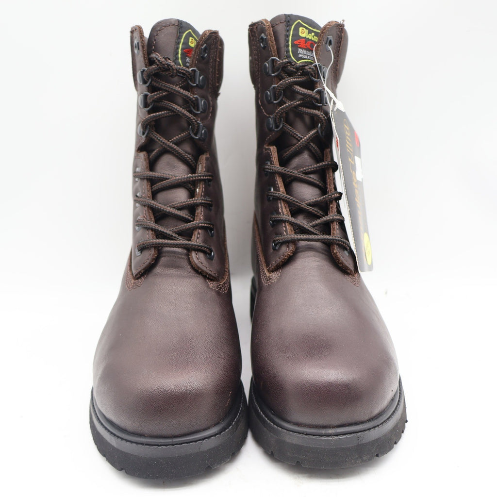 LaCrosse Caribou II Work Boots Mens 8 Vintage Brown Leather Steel Toe Thinsulate - take2supply