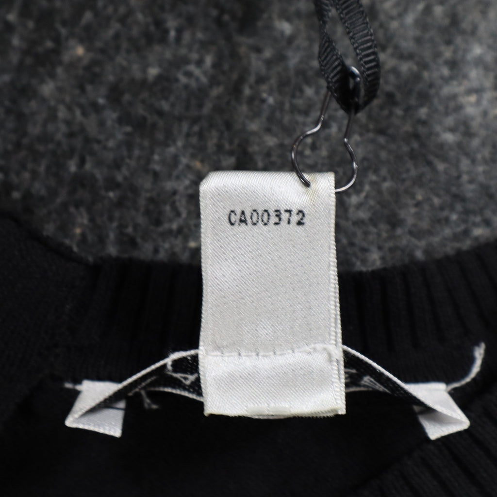 Lana Lee Sweater Womens M/L Black White Striped Colorblock Back Zip Knit Top - take2supply