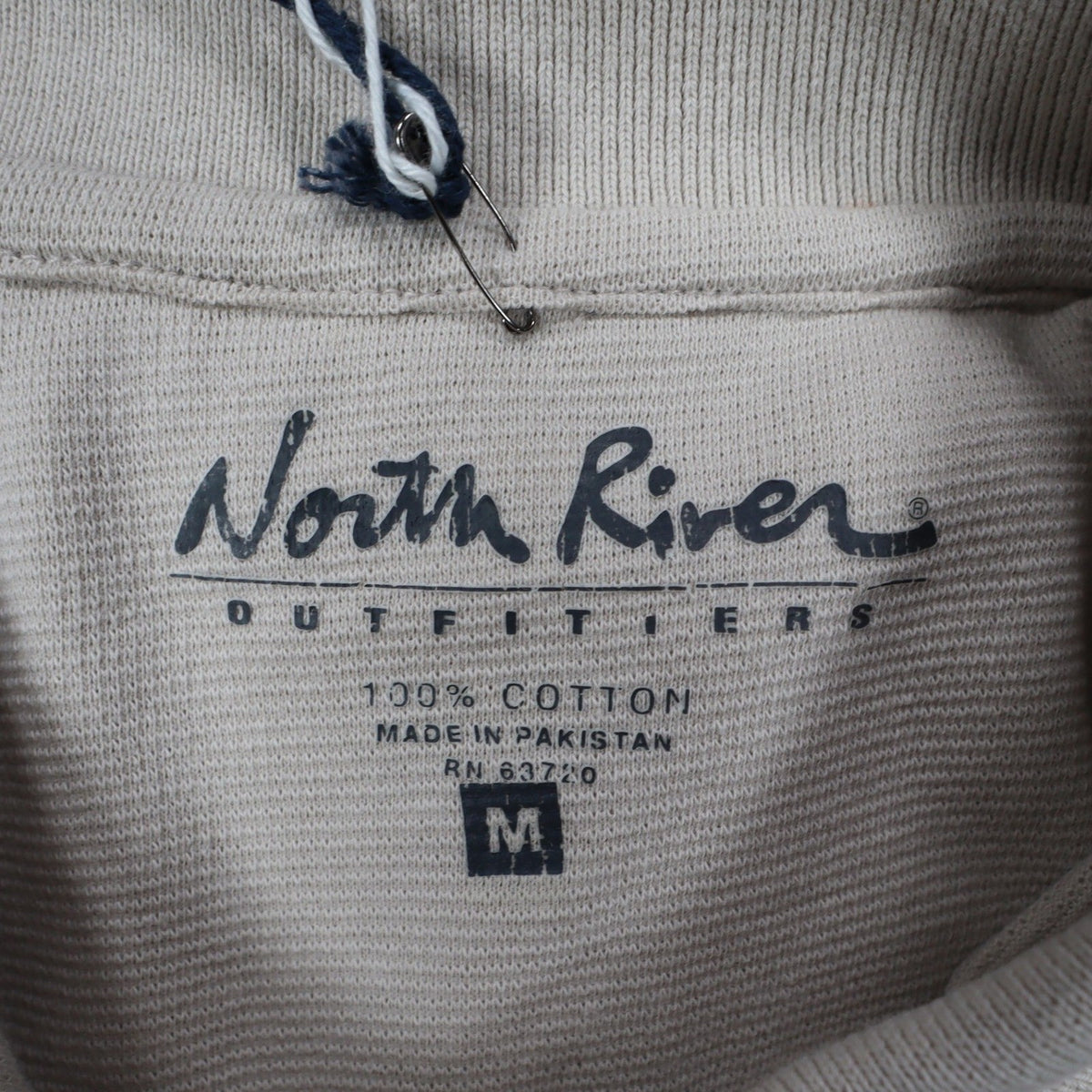 North River Polo Shirt Mens Size M Sandbar Beige 100% Cotton Pique NWT 7110331 - take2supply