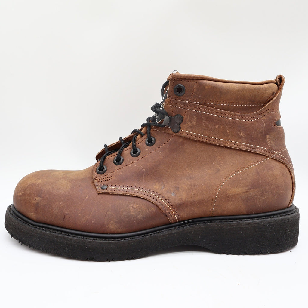 Carolina Steel Toe Work Boots Mens 11.5 D Brown Leather USA Made New NWT 139 - take2supply