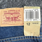 Levi's Vintage Y2K 517 Flare Jeans Girls Size 12 Regular Blue Cotton NOS - take2supply