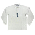 Winner Mate Long Sleeve Polo Shirt Mens Medium Gray Cotton NWT New - take2supply