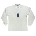 Winner Mate Long Sleeve Polo Shirt Mens Medium Gray Cotton NWT New - take2supply