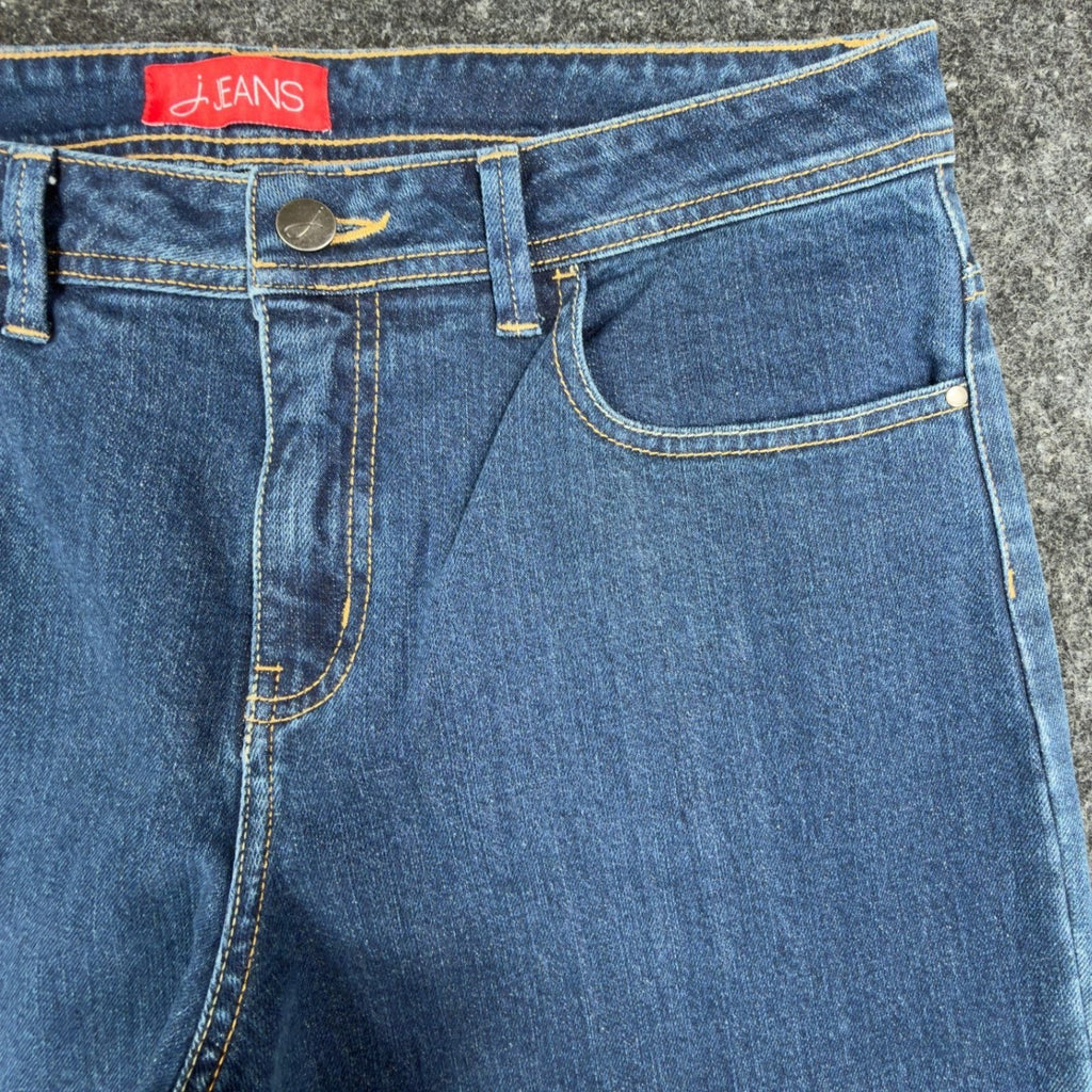 J Jeans Stretch Denim Pants Womens 12 Indigo Blue Premium New With Tags - take2supply