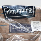 Cambridge Ltd Shirt Mens M Vintage Brown Striped Button Down USA Deadstock - take2supply