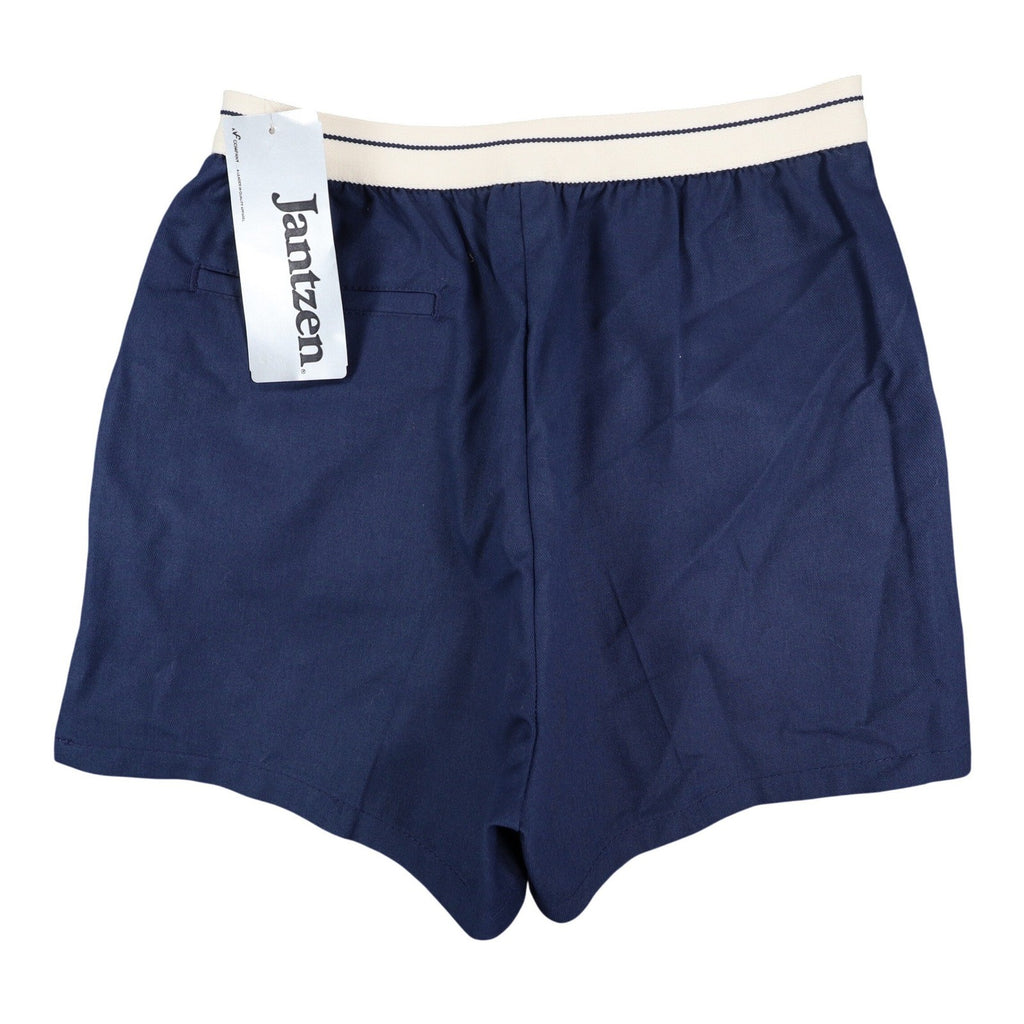 Jantzen Shorts Mens 30 Vintage 80s Navy Blue Cotton Blend Made in USA NWT 1M401 - take2supply