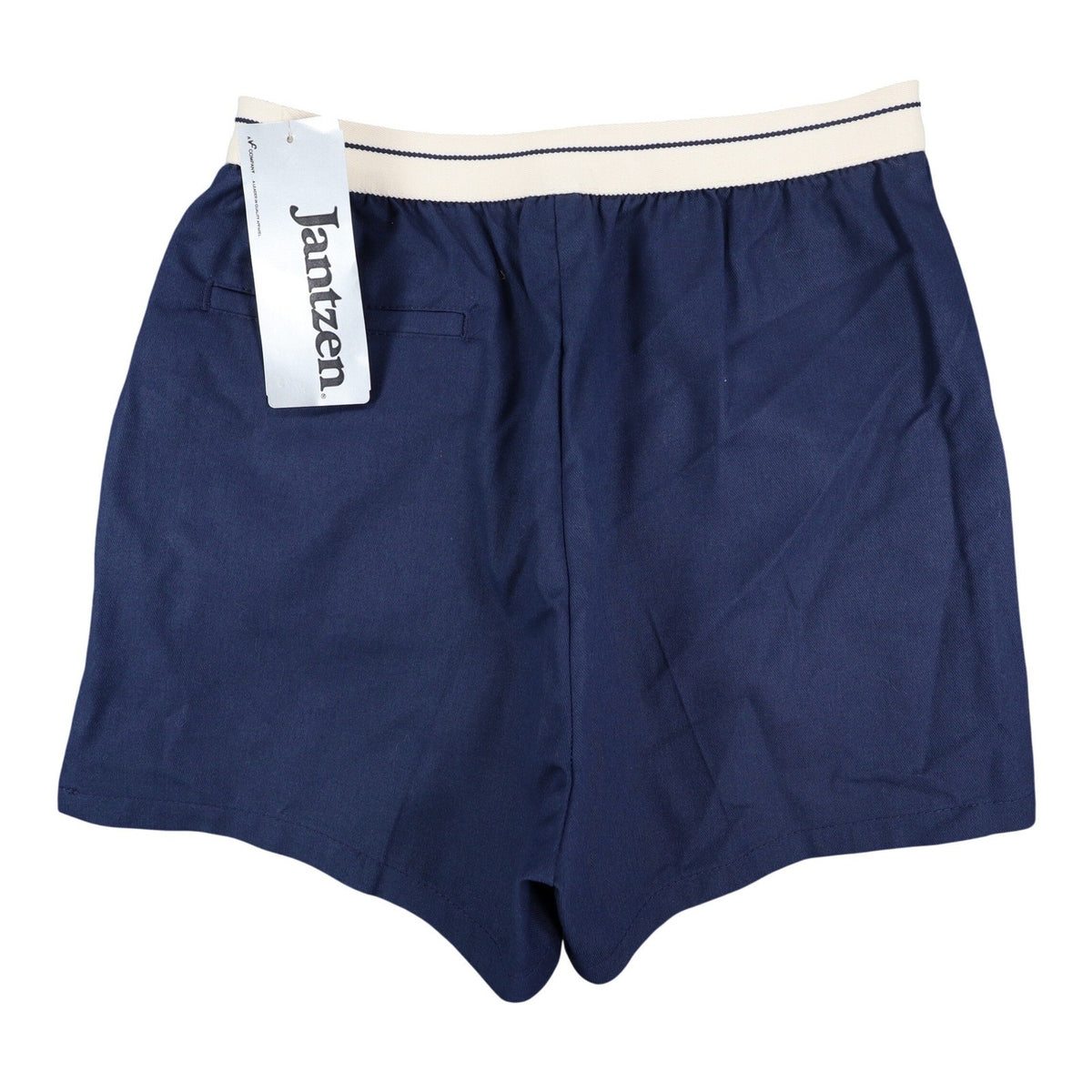 Jantzen Shorts Mens 30 Vintage 80s Navy Blue Cotton Blend Made in USA NWT 1M401 - take2supply