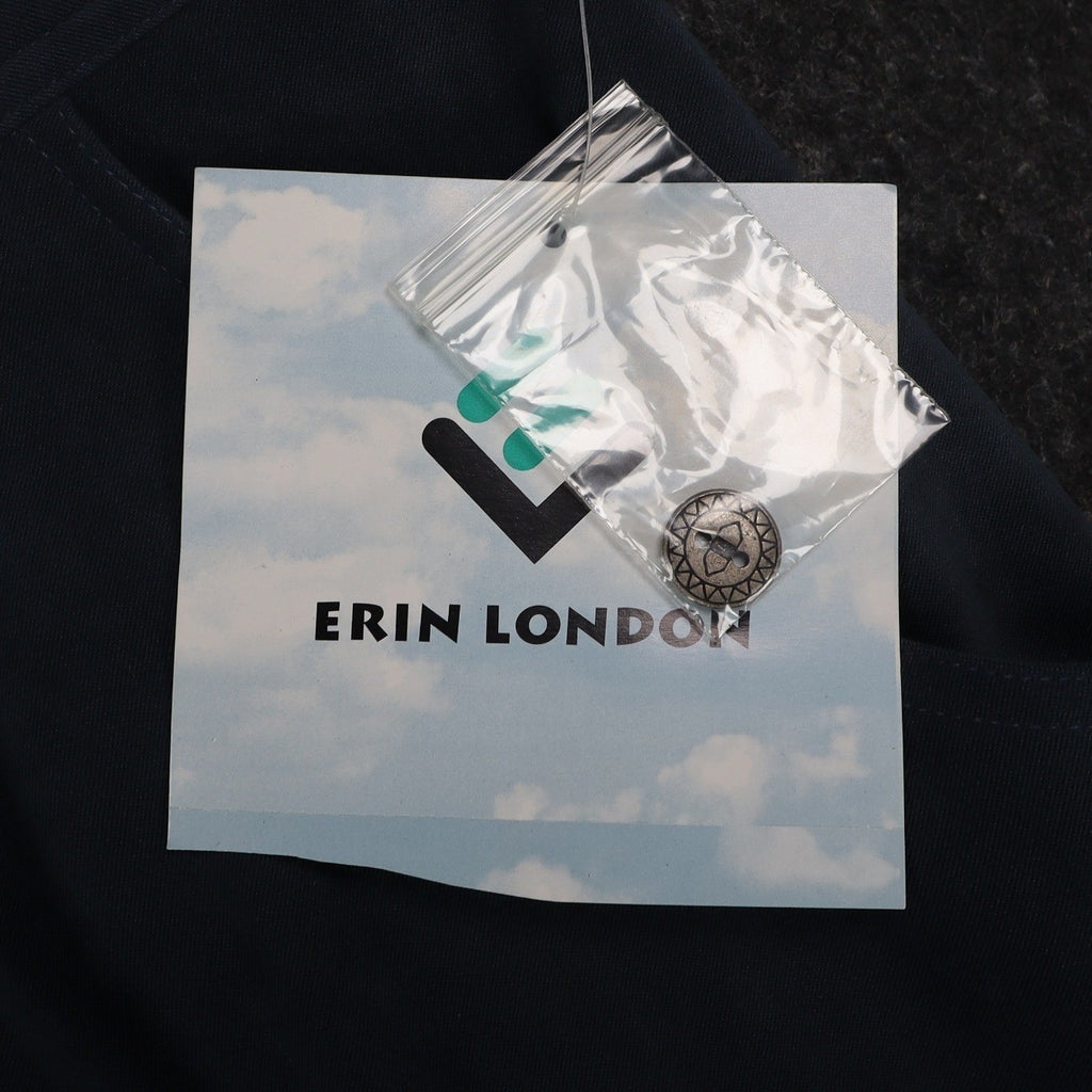 Erin London Corduroy Pants Womens XL Silverado Blue Pleated Straight Leg NWT - take2supply