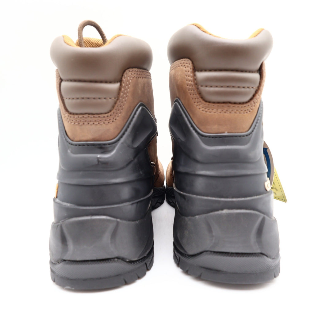 Carhartt Work Boots Mens 8.5 M Brown Leather Waterproof 6" Hiker Safety Toe NIB - take2supply