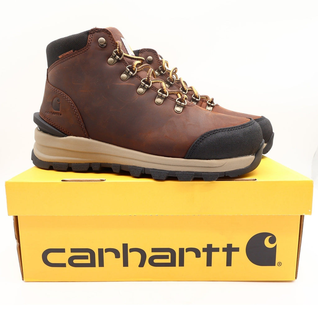 Carhartt Gilmore Work Boots Mens 10 M Brown Leather Alloy Toe Waterproof NWT - take2supply