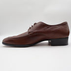 James Pepper Oxford Dress Shoes Mens 12 Vintage Brown Leather Apron Toe 94009 - take2supply
