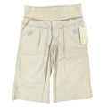 Jolt Y2K Knit Waist Bermuda Shorts Juniors 8 Khaki Cotton Stretch NWT - take2supply
