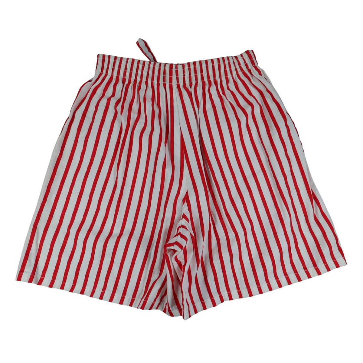 Hang Ten Shorts Womens Medium Vintage 80s Red White Striped Cotton Deadstock NWT - take2supply