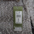 Erin London Cardigan Womens Small Stone Metallic Eyelash Fuzzy Knit Bell Sleeve - take2supply