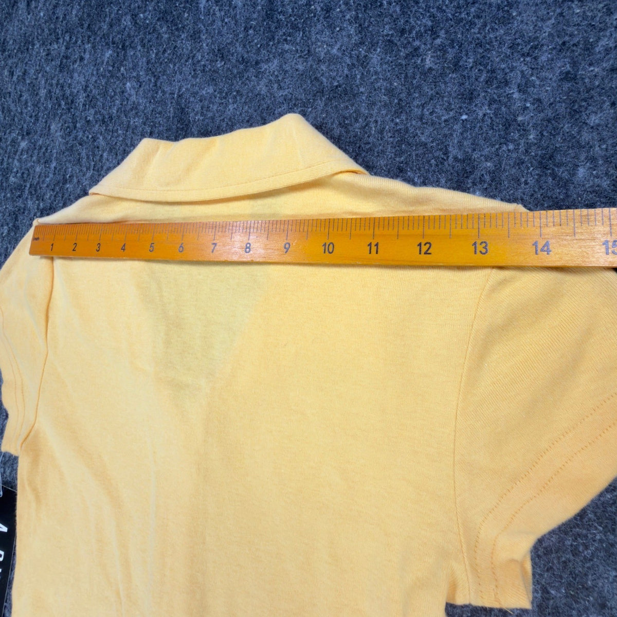 A. Byer Y2K Polo Shirt Womens Small Yellow Cotton Deadstock NWT Made in USA - take2supply