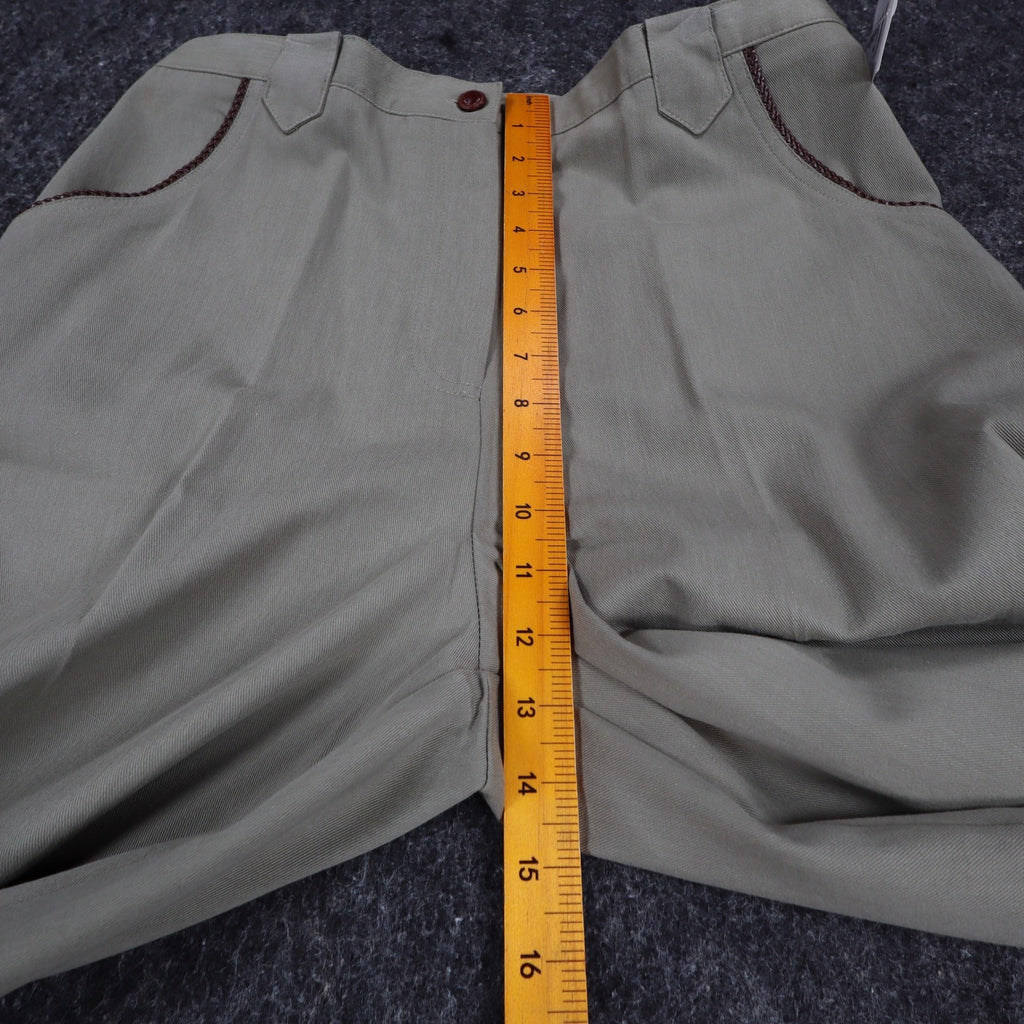 N Touch Pants Womens 10 Green Cotton Tencel Elastic Back Straight Leg 551M NWT - take2supply