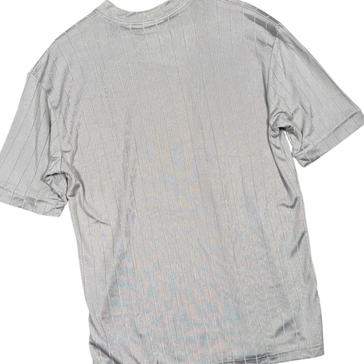 IRVINE PARK Mens Gray Vertical Stripe Short Sleeve T-Shirt Size L XL - take2supply