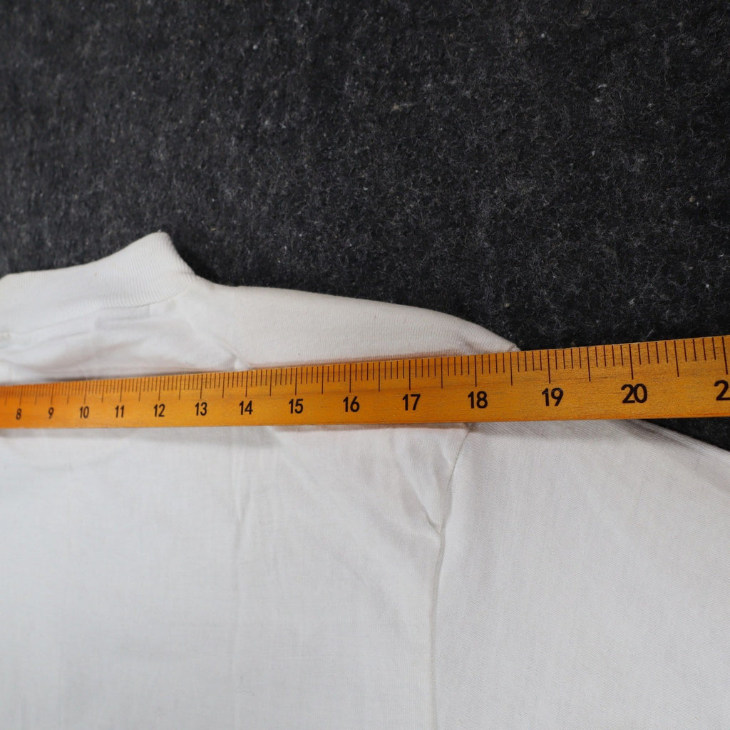 A'Milano Vintage 90s Jazz Graphic Tee Small White Single Stitch Deadstock NWT - take2supply
