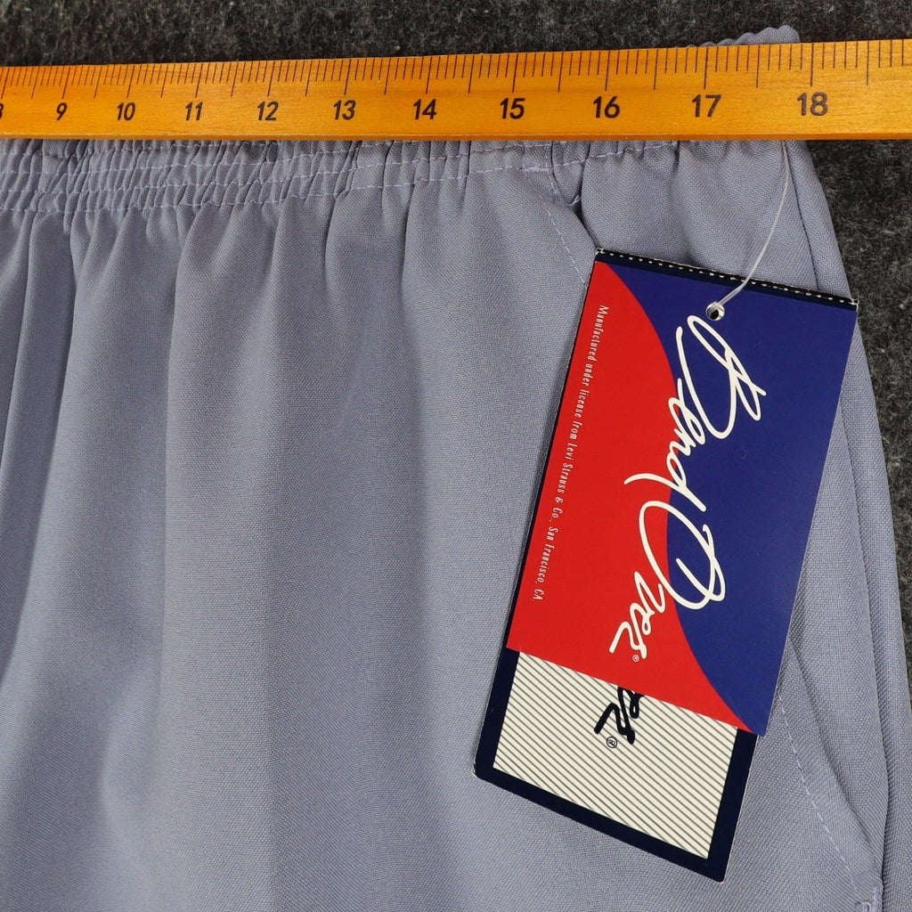 Levi Strauss Bend Over Pants Womens 20 AVG Vintage 90s Blue Elastic Waist Slacks - take2supply