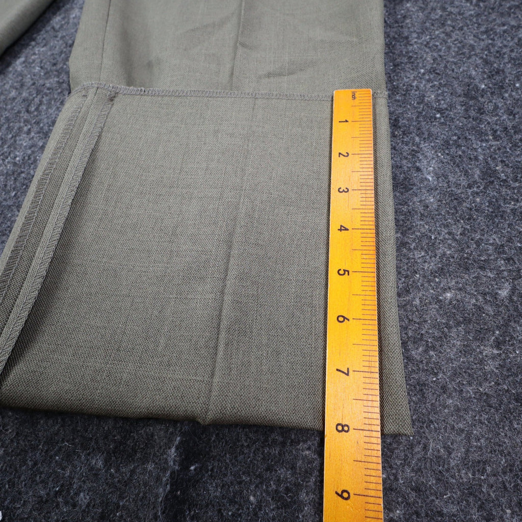 Gino Cappeli Dress Pants Mens 33 Vintage Olive Green Pleated James Deadstock - take2supply