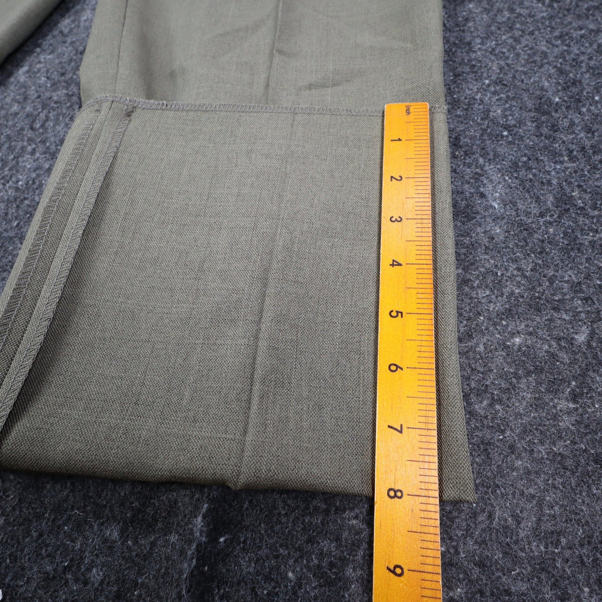 Gino Cappeli Dress Pants Mens 33 Vintage Olive Green Pleated James Deadstock - take2supply