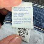 Tommy Hilfiger Y2K Carpenter Jeans Boy 20 Blue Cotton NWT Vintage 2003 Deadstock - take2supply