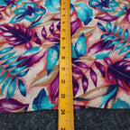 Xtrovert by Donnkenny Blouse Womens Medium Vintage 90s Rayon Tropical Floral USA - take2supply