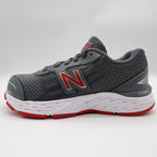 New Balance 680v3 Running Shoes Boys Size 12.5 Grey Red TechRide YP680LR - take2supply