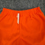 Fruit of the Loom Vintage 70s Shorts Kids XS Orange Cotton Deadstock NWT - take2supply