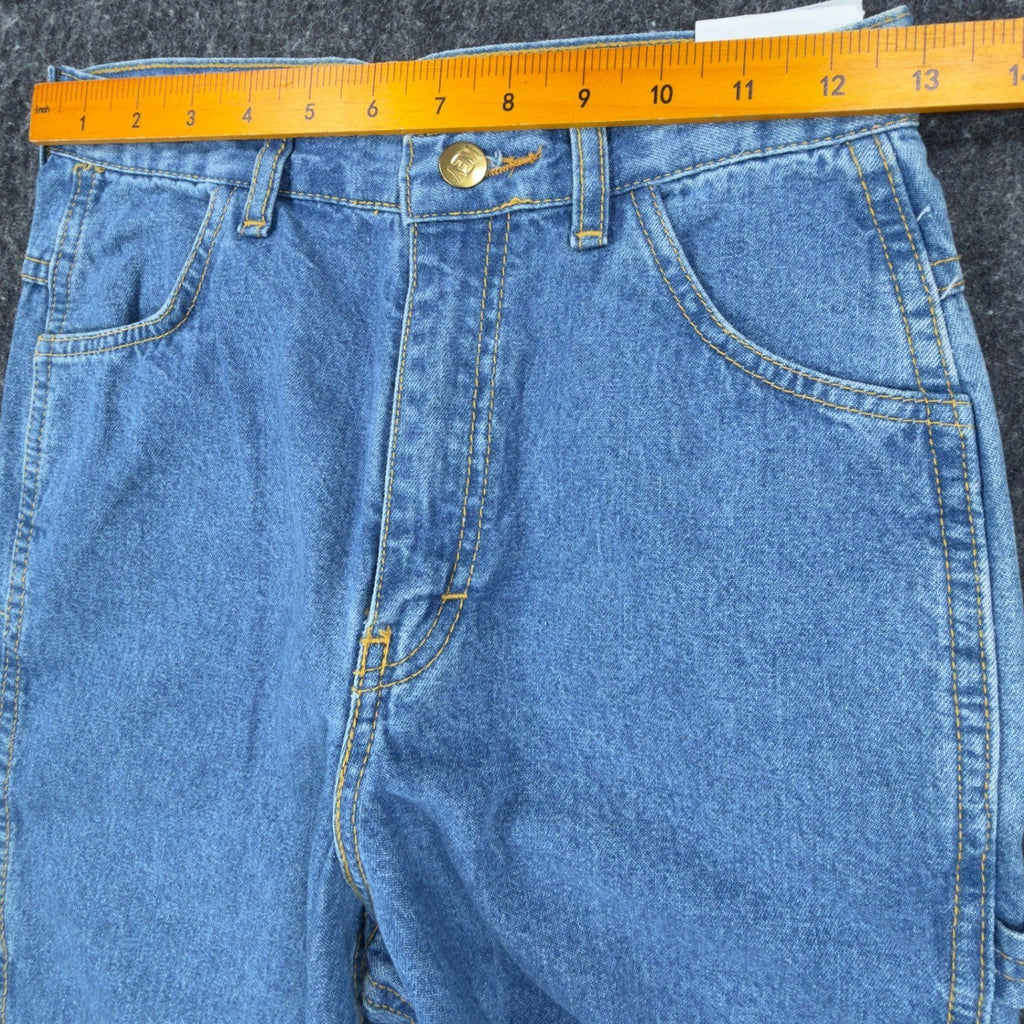 Key Vintage Carpenter Jeans Kids 16S Blue Cotton Denim Deadstock NWT C701 - take2supply