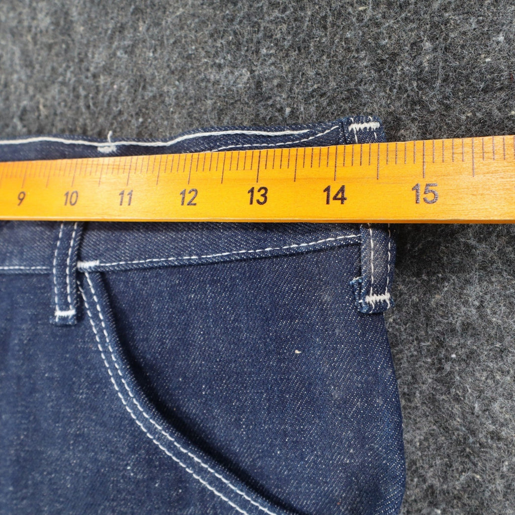 Key Jeans Vintage Womens 27 M Blue Red Embroidered Flare Jeans NWT - take2supply