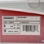 New Balance 680v3 Kids 4 Running Shoes Green Pink Grey KR680GKY Mesh Sneakers - take2supply