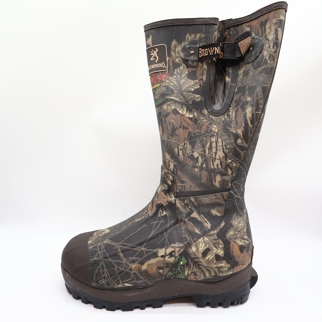 Browning 70100 Waterproof Rubber Boots Mens 8 Camo Hunting NWT - take2supply